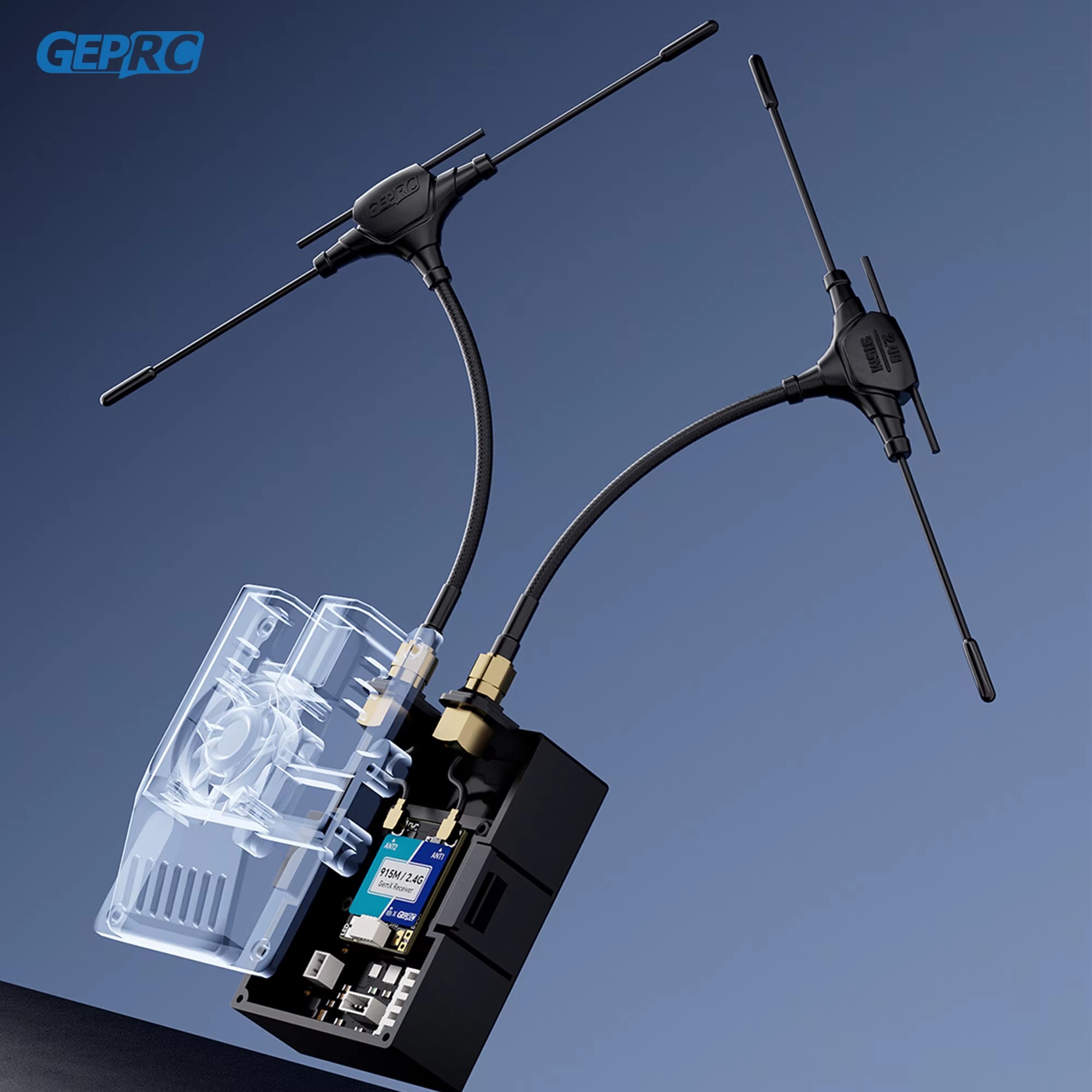 Fpv Drone Quadcopter - GEPRC ELRS 915M/2.4G Gemini Xrossband penerima