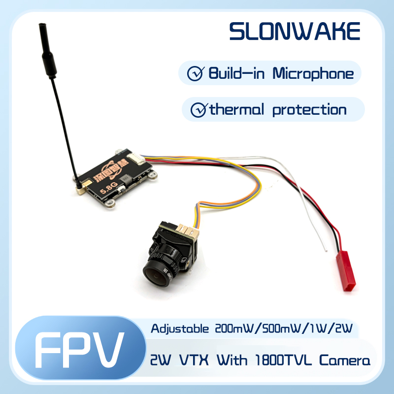 SLONWAKE 5.8G 56CH 2W pemancar - Fpv Drone Quadcopter ulasan dan harga