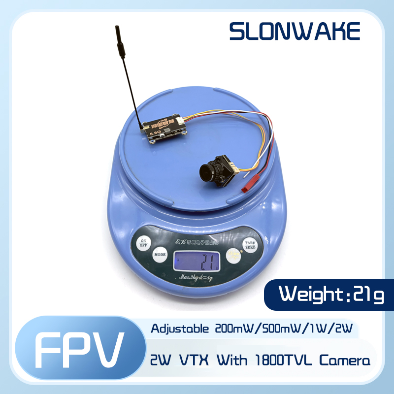SLONWAKE 5.8G 56CH 2W pemancar - Fpv Drone Quadcopter ulasan dan harga